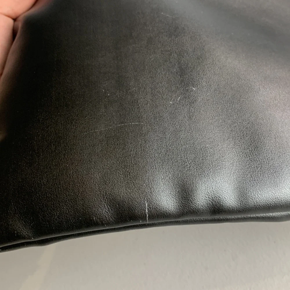 Philipp Plein Clutch Bag Men’s L Rare Vintage Jaguar Print Black Leather Logo‎